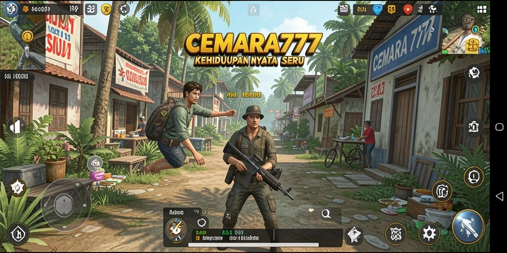 Tampilan gameplay CEMARA777 yang menarik dengan simulasi interaksi sosial.
