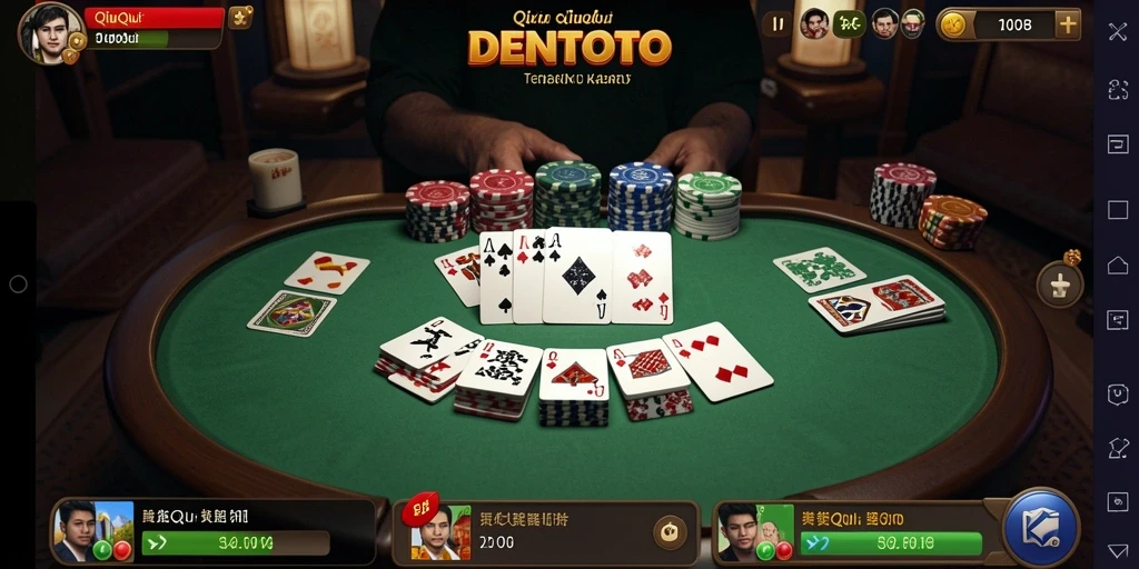 Tampilan gameplay mendebarkan di DENTOTO dengan teman-teman.