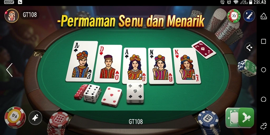 Tampilan gameplay seru dan interaktif dari GT108.