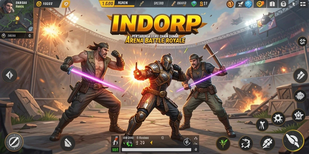 Menampilkan gameplay mendebarkan di arena Battle Royale