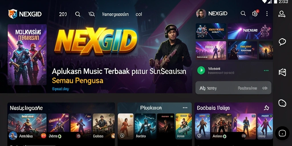 Tampilan gameplay menarik dari NEXGID saat bermain musik.