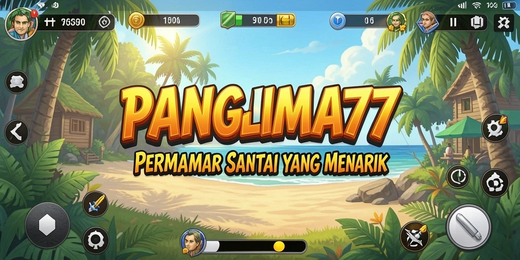 Tampilan gameplay <strong>PANGLIMA77</strong> yang penuh warna dan menyenangkan.