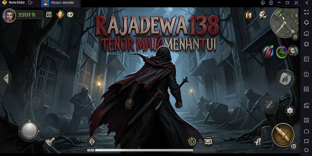 Screenshot menampilkan momen menyeramkan dalam gameplay RAJADEWA138.