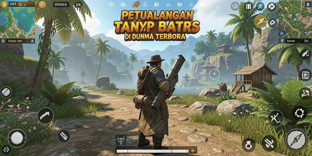 Tampilan gameplay dinamis dalam dunia Open World RP8.