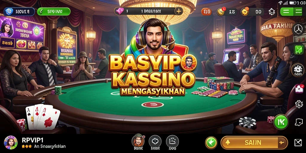 Screenshot utama RPVIP1 menampilkan gameplay Kasino yang memukau.