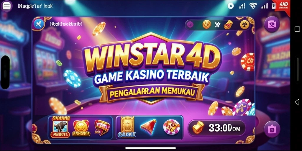 Gameplay mendebarkan di WINSTAR4D dengan berbagai pilihan permainan Kasino.